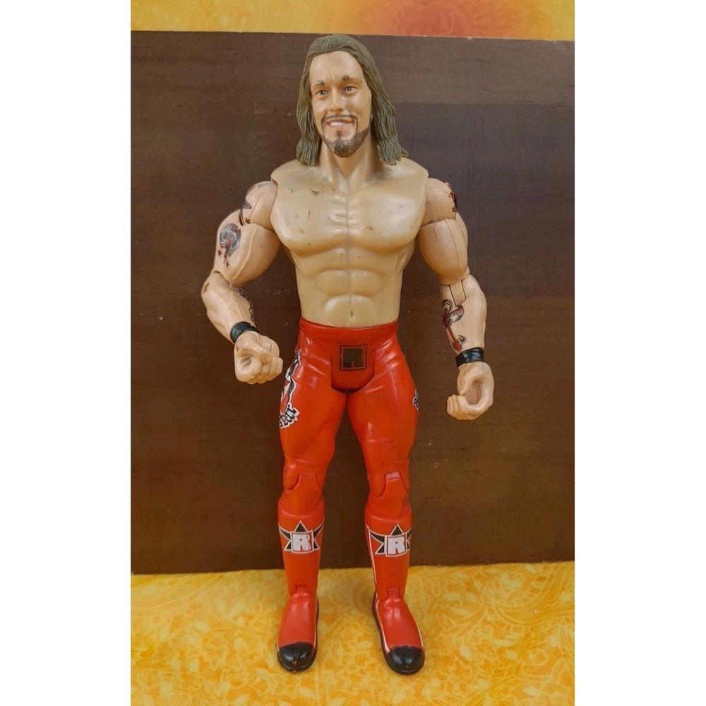 WWE EDGE Superstar 2004 Jakks Pacific 6" Wrestler Red Pants Rated Superstar